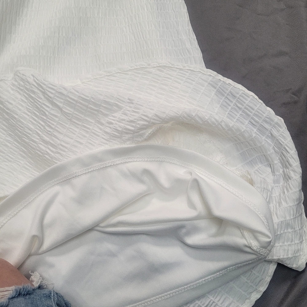 $Tommy Hilfiger White Flowy Dress, Size 12 - Picture 7 of 10